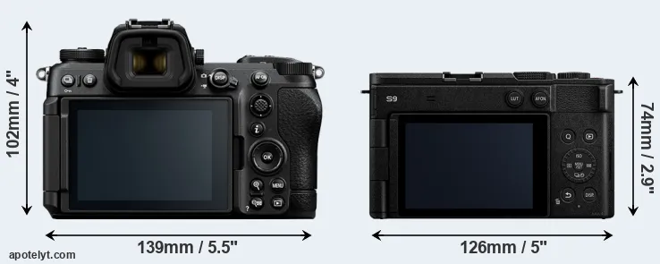 Comparison Z6 III or S9 rear