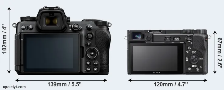 Comparison Z6 III or A6100 rear
