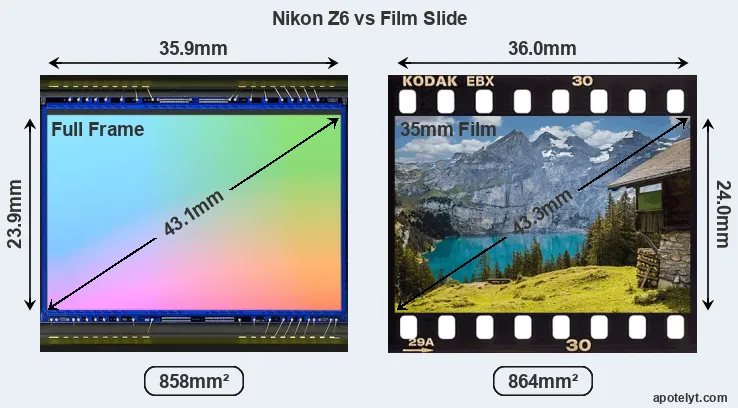 Nikon Z6 and Credit Card sensor measures