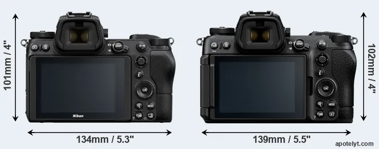 Comparison Z6 or Z6 III rear