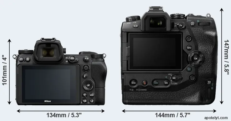 Comparison Z6 or E-M1X rear