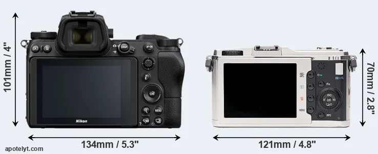 Comparison Z6 or E-P1 rear