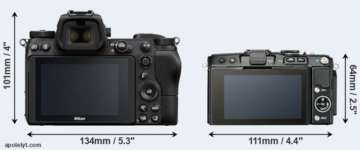 Comparison Z6 or E-PL5 rear