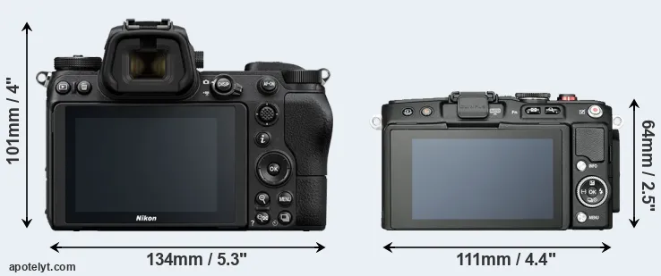 Comparison Z6 or E-PL6 rear