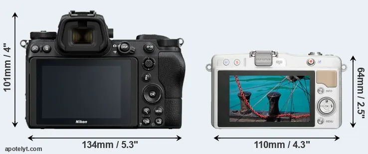 Comparison Z6 or E-PM2 rear