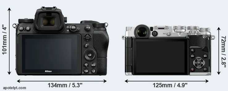 Comparison Z6 or PEN-F rear