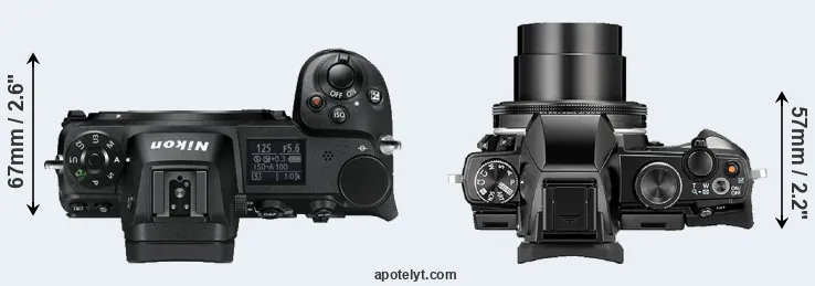 Compare Z6 versus Stylus 1 top