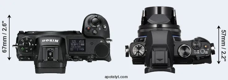 Compare Z6 versus Stylus 1s top