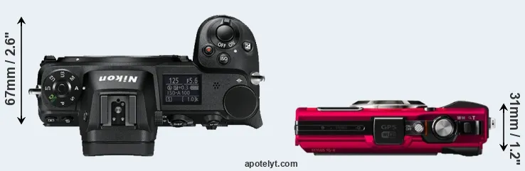 Compare Z6 versus TG-4 top