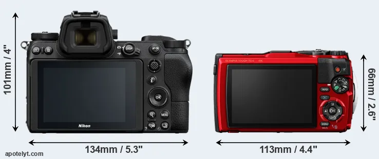 Comparison Z6 or TG-6 rear