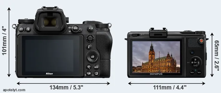 Comparison Z6 or XZ-1 rear