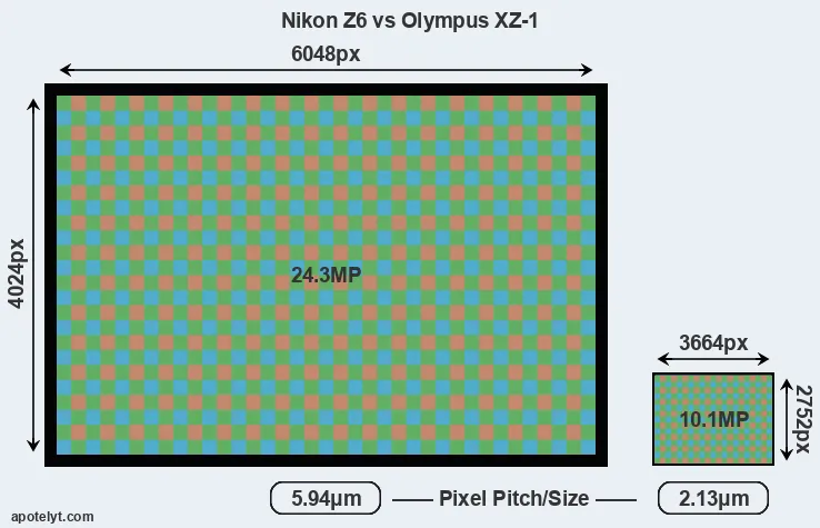 Z6 versus XZ-1 MP