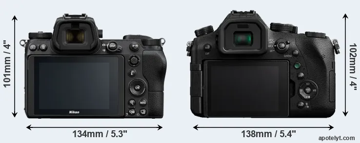 Comparison Z6 or FZ2500 rear
