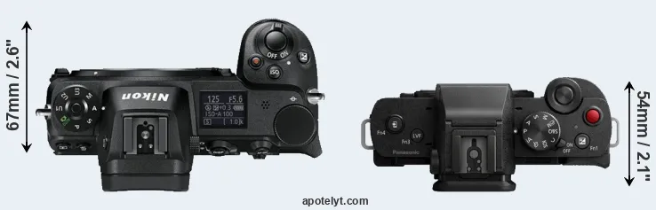 Compare Z6 versus G110 top