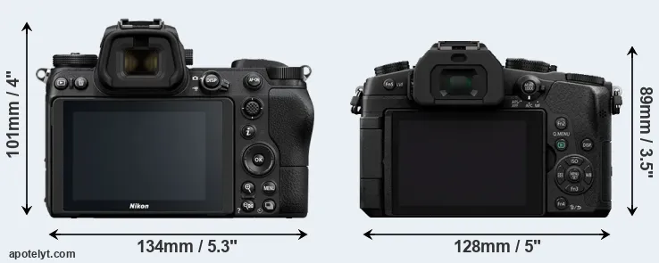 Comparison Z6 or G85 rear