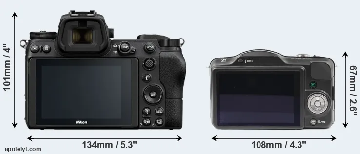 Comparison Z6 or GF3 rear