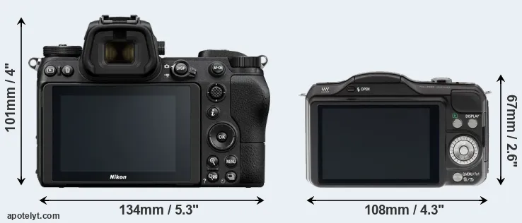 Comparison Z6 or GF5 rear