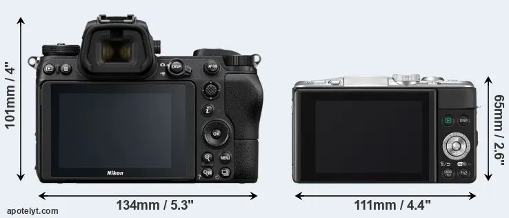 Comparison Z6 or GF6 rear