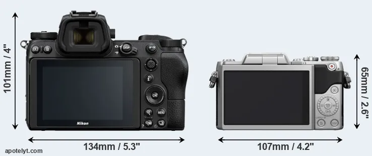 Comparison Z6 or GF7 rear