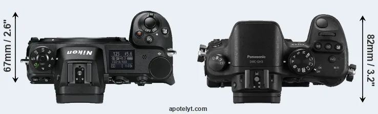 Compare Z6 versus GH3 top