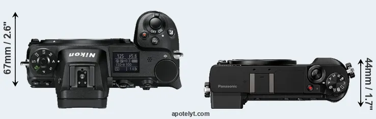 Compare Z6 versus GX80 top