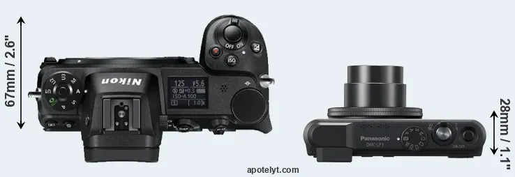 Compare Z6 versus LF1 top