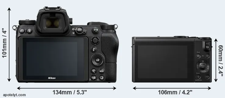 Comparison Z6 or LX10 rear