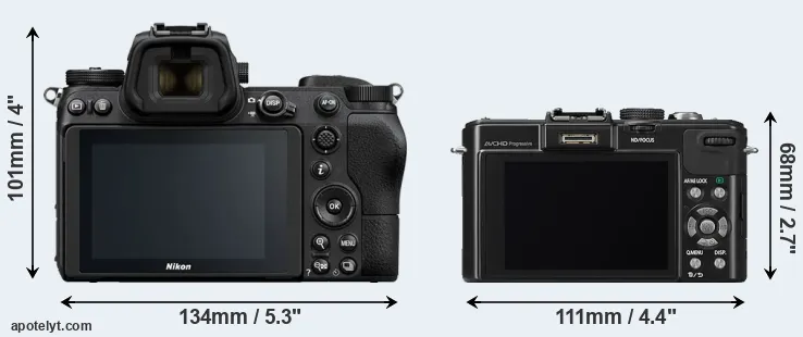 Comparison Z6 or LX7 rear
