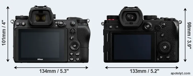 Comparison Z6 or S5 rear