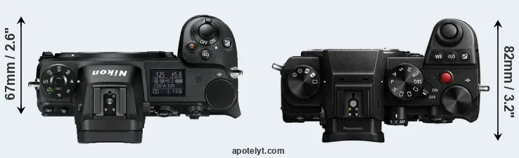 Compare Z6 versus S5 top