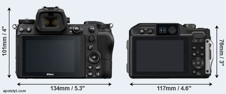 Comparison Z6 or TS7 rear