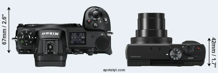 Compare Z6 versus ZS80 top