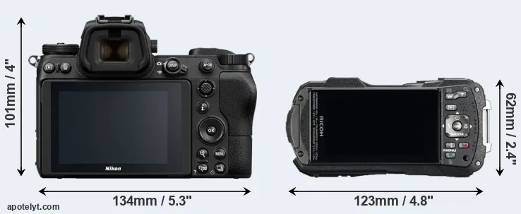 Comparison Z6 or WG-60 rear