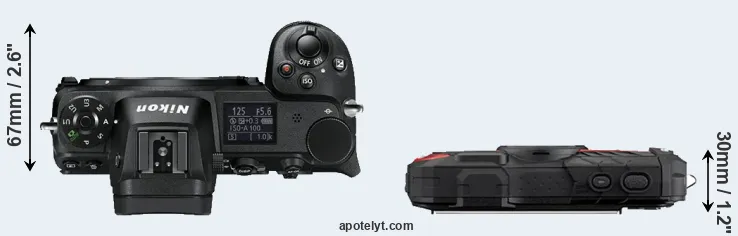 Compare Z6 versus WG-60 top