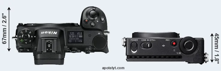 Compare Z6 versus fp top