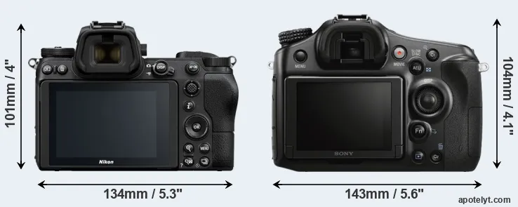 Comparison Z6 or A68 rear