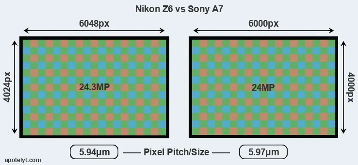 Z6 versus A7 MP