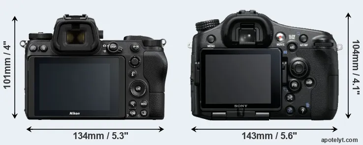 Comparison Z6 or A77 rear