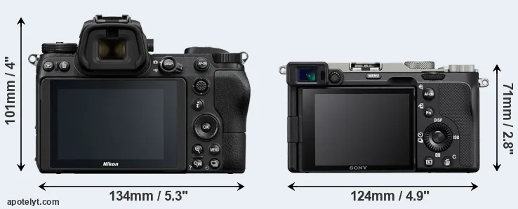 Comparison Z6 or A7C rear
