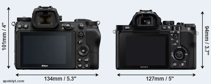Comparison Z6 or A7R rear