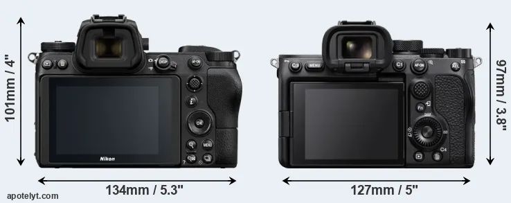 Comparison Z6 or A7S III rear