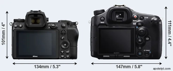 Comparison Z6 or A99 rear