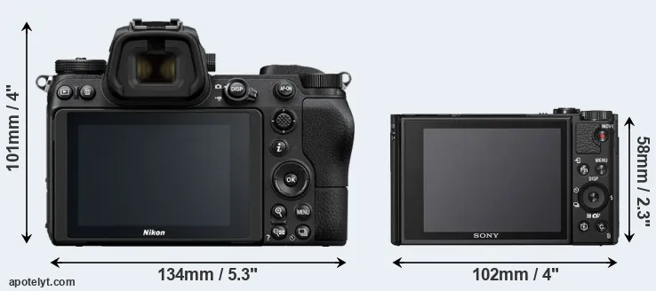 Comparison Z6 or HX99 rear