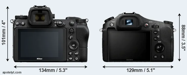 Comparison Z6 or RX10 rear