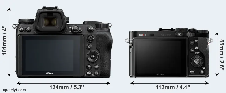 Comparison Z6 or RX1R II rear
