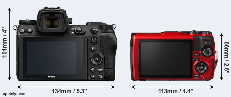Comparison Z7 II or TG-5 rear