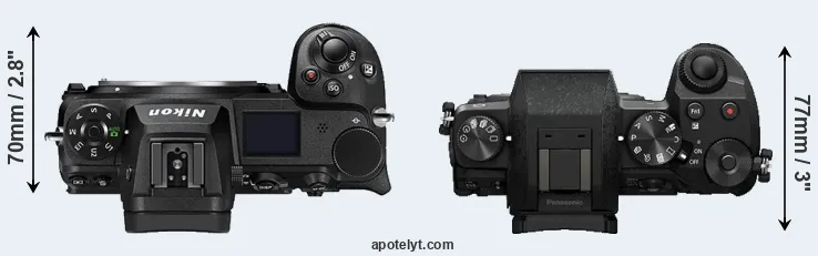 Compare Z7 II versus G7 top