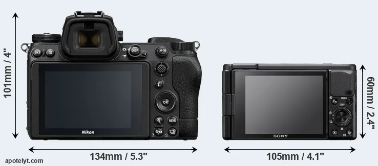Comparison Z7 II or ZV-1 rear