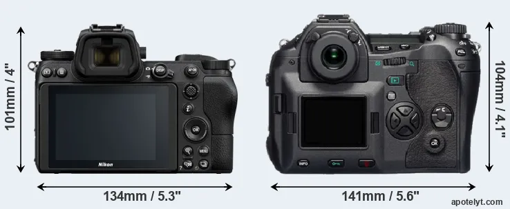 Comparison Z7 or E-1 rear