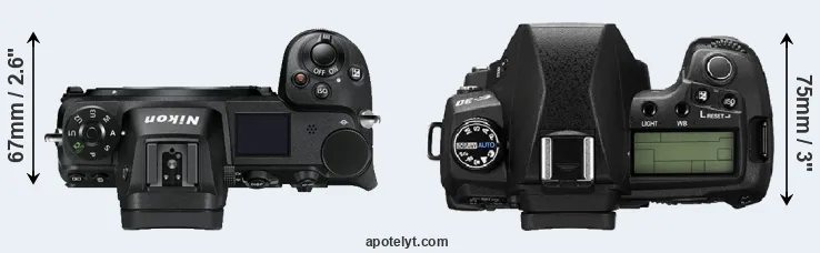 Compare Z7 versus E-30 top